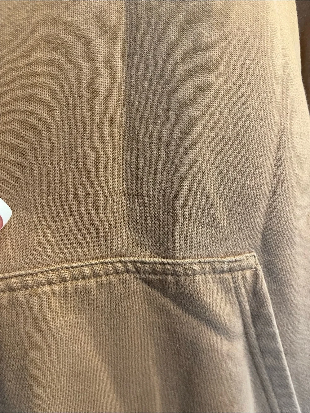 The North Face Men’s Tan Pullover Hoodie with White Logo